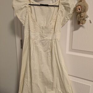 Brandy Melville Cream Midi Dress